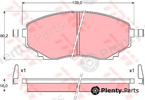  TRW part GDB1177 Brake Pad Set, disc brake