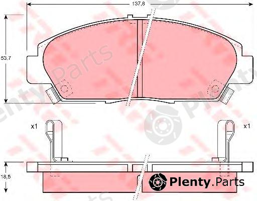  TRW part GDB1180 Brake Pad Set, disc brake