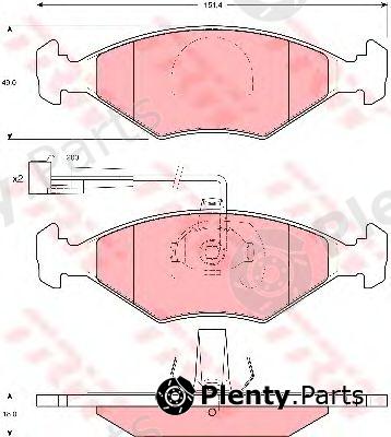  TRW part GDB1340 Brake Pad Set, disc brake