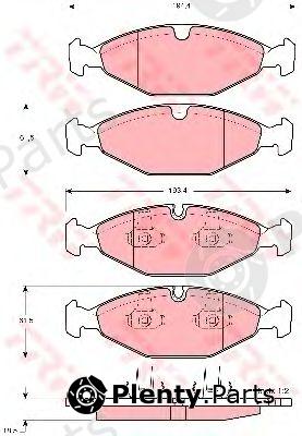  TRW part GDB1400 Brake Pad Set, disc brake