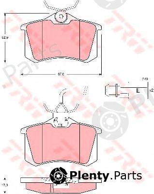  TRW part GDB1417 Brake Pad Set, disc brake