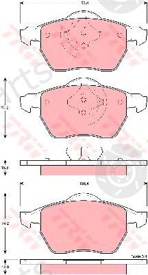  TRW part GDB1429 Brake Pad Set, disc brake
