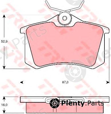  TRW part GDB1439 Brake Pad Set, disc brake