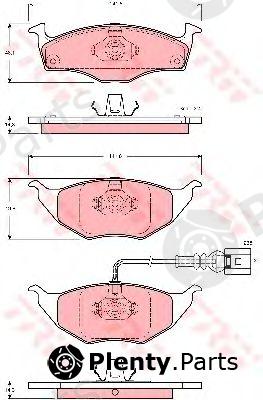  TRW part GDB1474 Brake Pad Set, disc brake