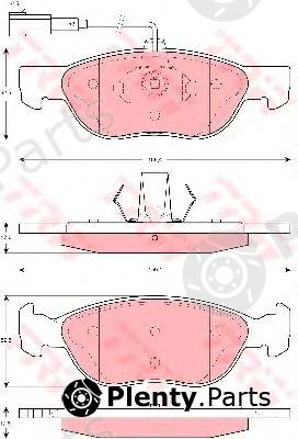  TRW part GDB1486 Brake Pad Set, disc brake