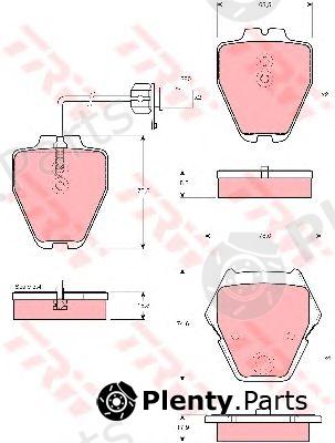  TRW part GDB1505 Brake Pad Set, disc brake