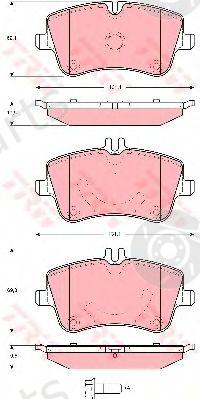  TRW part GDB1514 Brake Pad Set, disc brake