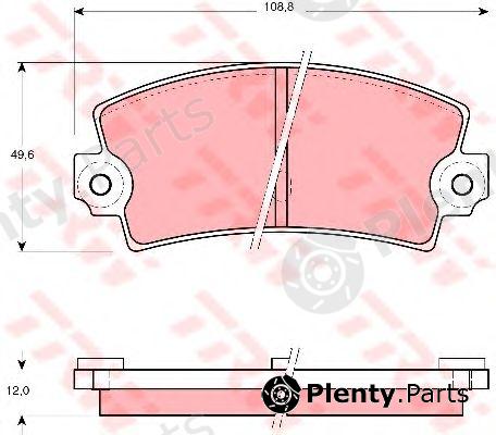  TRW part GDB155 Brake Pad Set, disc brake