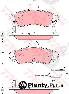  TRW part GDB1581 Brake Pad Set, disc brake