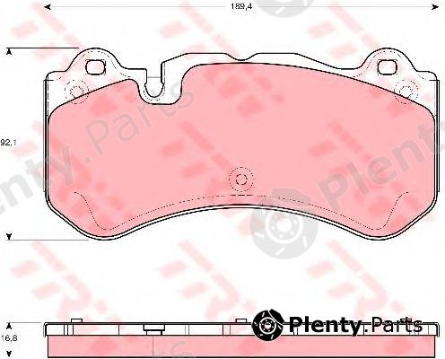  TRW part GDB1710 Brake Pad Set, disc brake