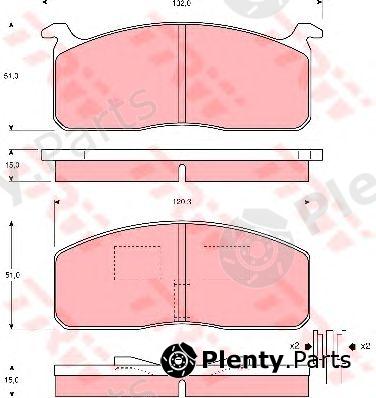  TRW part GDB233 Brake Pad Set, disc brake