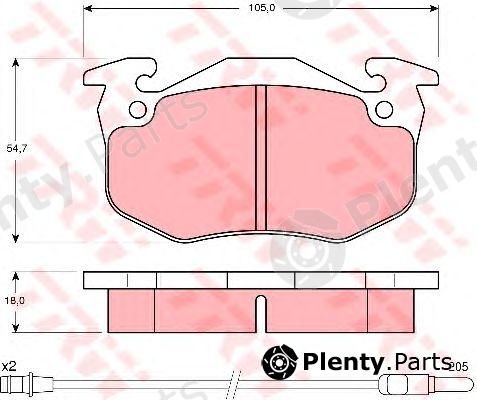  TRW part GDB308 Brake Pad Set, disc brake