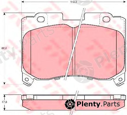  TRW part GDB3106 Brake Pad Set, disc brake