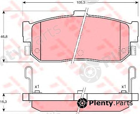  TRW part GDB3111 Brake Pad Set, disc brake