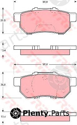  TRW part GDB3113 Brake Pad Set, disc brake