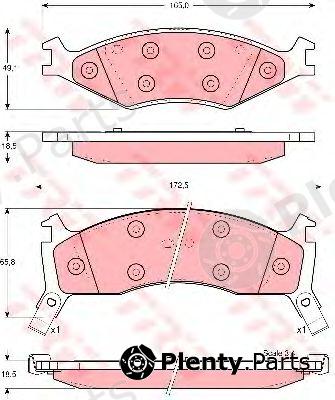  TRW part GDB3123 Brake Pad Set, disc brake