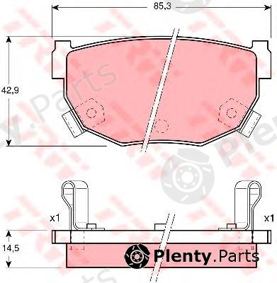  TRW part GDB3143 Brake Pad Set, disc brake