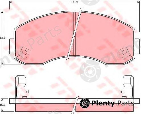  TRW part GDB3145 Brake Pad Set, disc brake