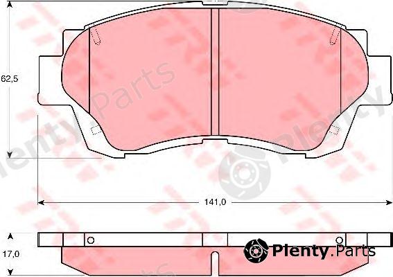  TRW part GDB3155 Brake Pad Set, disc brake