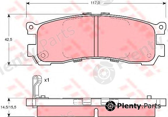  TRW part GDB3179 Brake Pad Set, disc brake