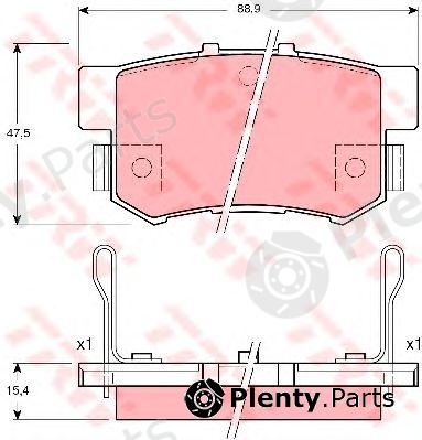  TRW part GDB3191 Brake Pad Set, disc brake
