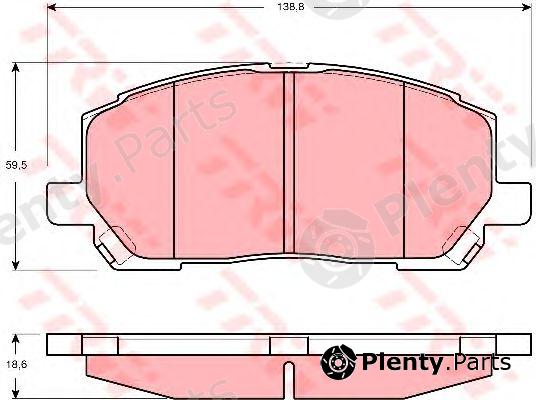  TRW part GDB3286 Brake Pad Set, disc brake