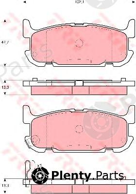  TRW part GDB3318 Brake Pad Set, disc brake