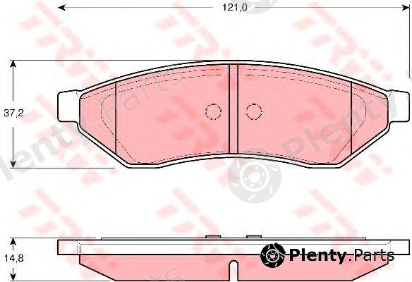  TRW part GDB3346 Brake Pad Set, disc brake