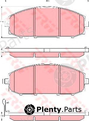  TRW part GDB3361 Brake Pad Set, disc brake