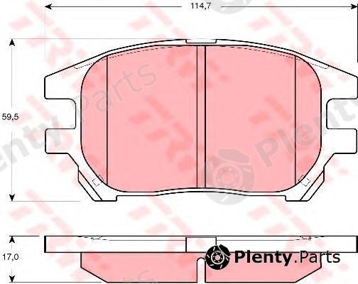  TRW part GDB3379 Brake Pad Set, disc brake