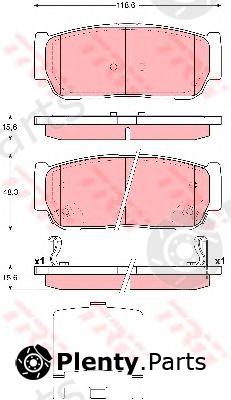  TRW part GDB3417 Brake Pad Set, disc brake