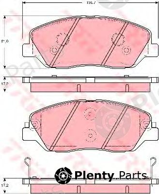  TRW part GDB3418 Brake Pad Set, disc brake