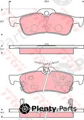  TRW part GDB3458 Brake Pad Set, disc brake