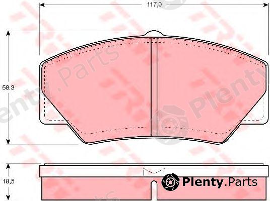  TRW part GDB349 Brake Pad Set, disc brake