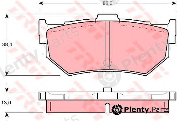  TRW part GDB372 Brake Pad Set, disc brake