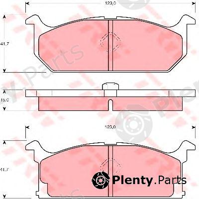  TRW part GDB382 Brake Pad Set, disc brake