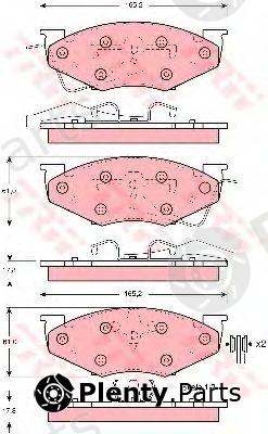  TRW part GDB4008 Brake Pad Set, disc brake