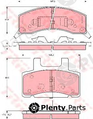 TRW part GDB4031 Brake Pad Set, disc brake