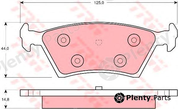  TRW part GDB4065 Brake Pad Set, disc brake