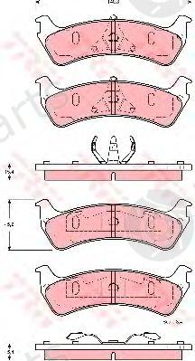  TRW part GDB4123 Brake Pad Set, disc brake