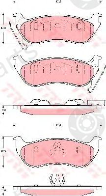  TRW part GDB4139 Brake Pad Set, disc brake