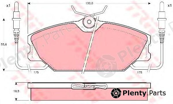 TRW part GDB425 Brake Pad Set, disc brake