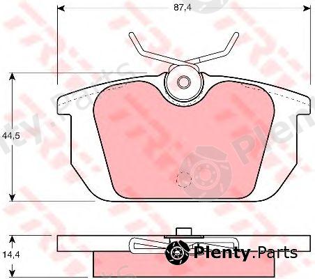  TRW part GDB466 Brake Pad Set, disc brake