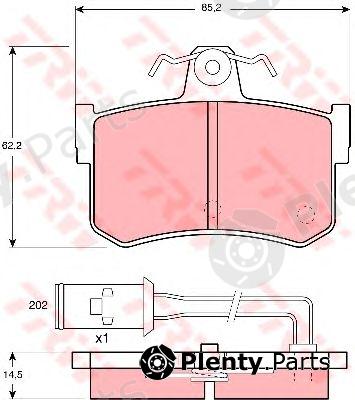  TRW part GDB486 Brake Pad Set, disc brake
