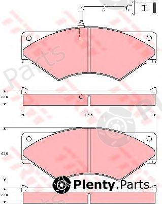  TRW part GDB5062 Brake Pad Set, disc brake