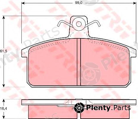  TRW part GDB657 Brake Pad Set, disc brake