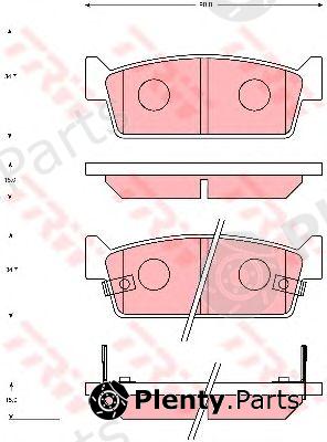  TRW part GDB7031 Brake Pad Set, disc brake