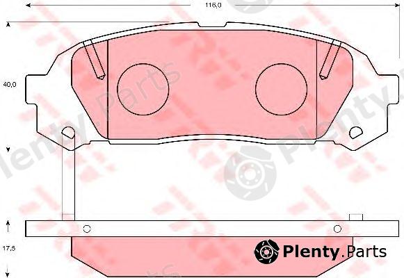  TRW part GDB7065 Brake Pad Set, disc brake