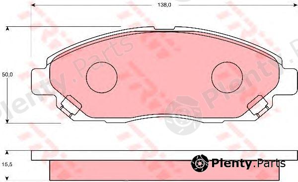  TRW part GDB7139 Brake Pad Set, disc brake