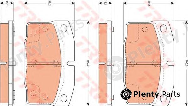  TRW part GDB7519 Brake Pad Set, disc brake